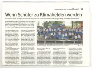 Zeitungsausschnitt Stuttgarter Amtsblatt 2019